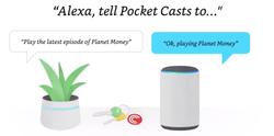 Pocket Casts has an Alexa Skill