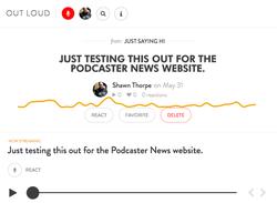 Out Loud is a new Micro 'Podcasting' Platform