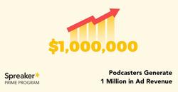 Spreaker Prime Podcasters Generated $1M in Ad Revenue
